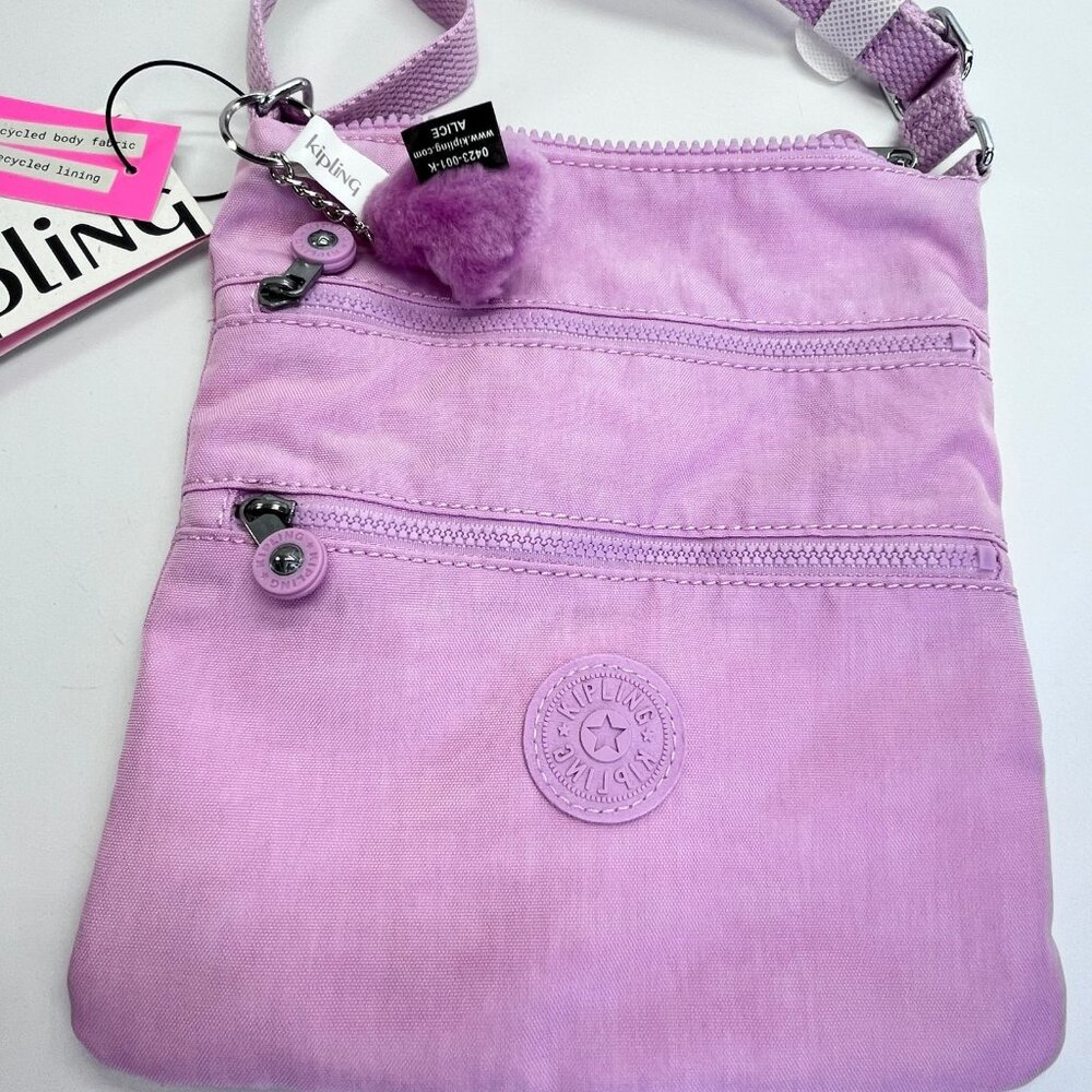 Kipling Keiko Mini Crossbody Bag Blooming Pink Lightweight Nylon - Picture 3 of 10